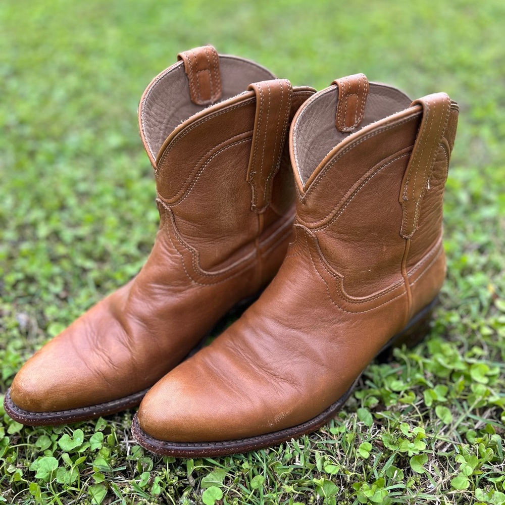 Tecovas Brown Ankle Boots